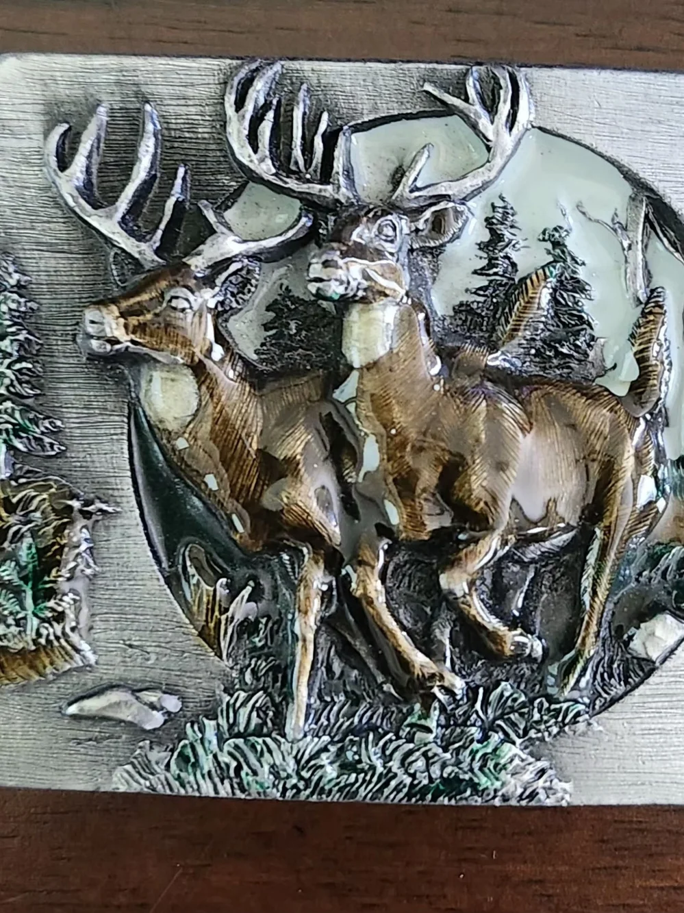 Vintage 1990 Bergamot Brass Works Belt Buckle- Two Bucks